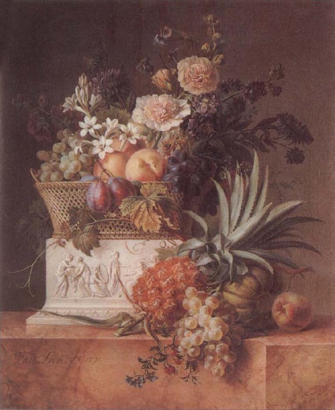 Willem Van Leen Pineapple Jardiniere oil painting picture